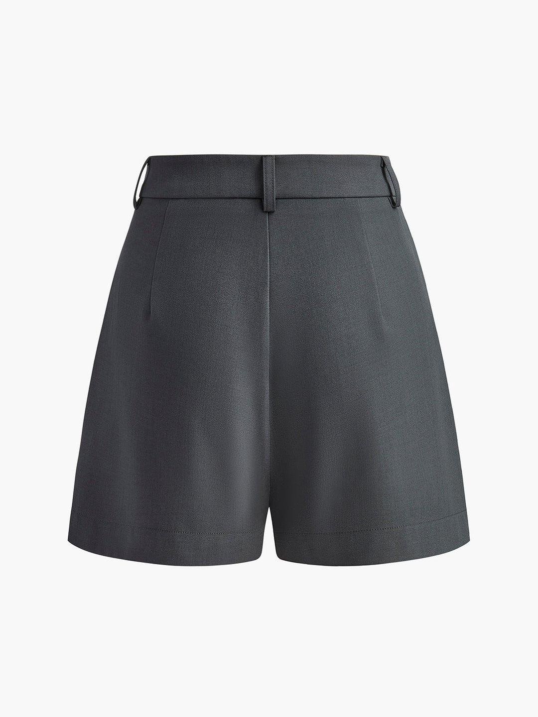 Semi-Sheer Mid-Waist Shorts Ohne Gürtel