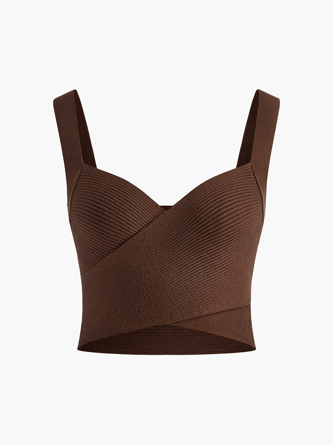 Criss Cross Sweetheart Crop Pullover-Weste