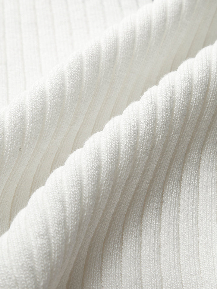 Pullover-Weste mit Kontrastbesatz und Schleife