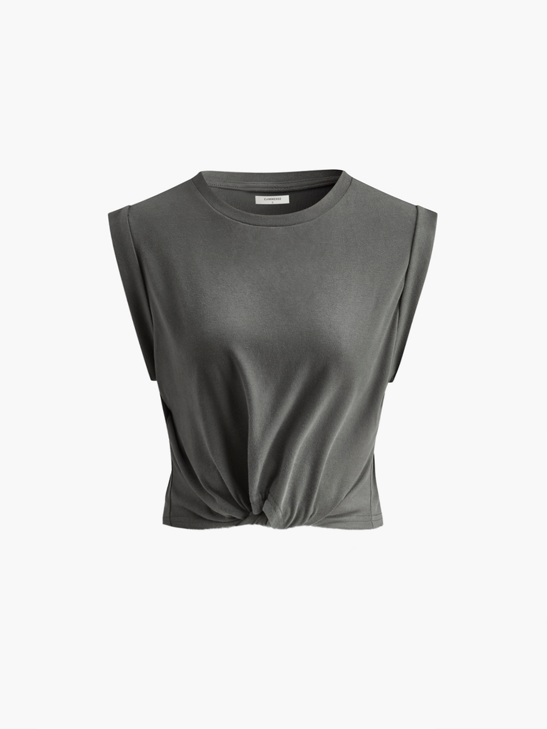 Geknotetes Baumwoll-T-Shirt