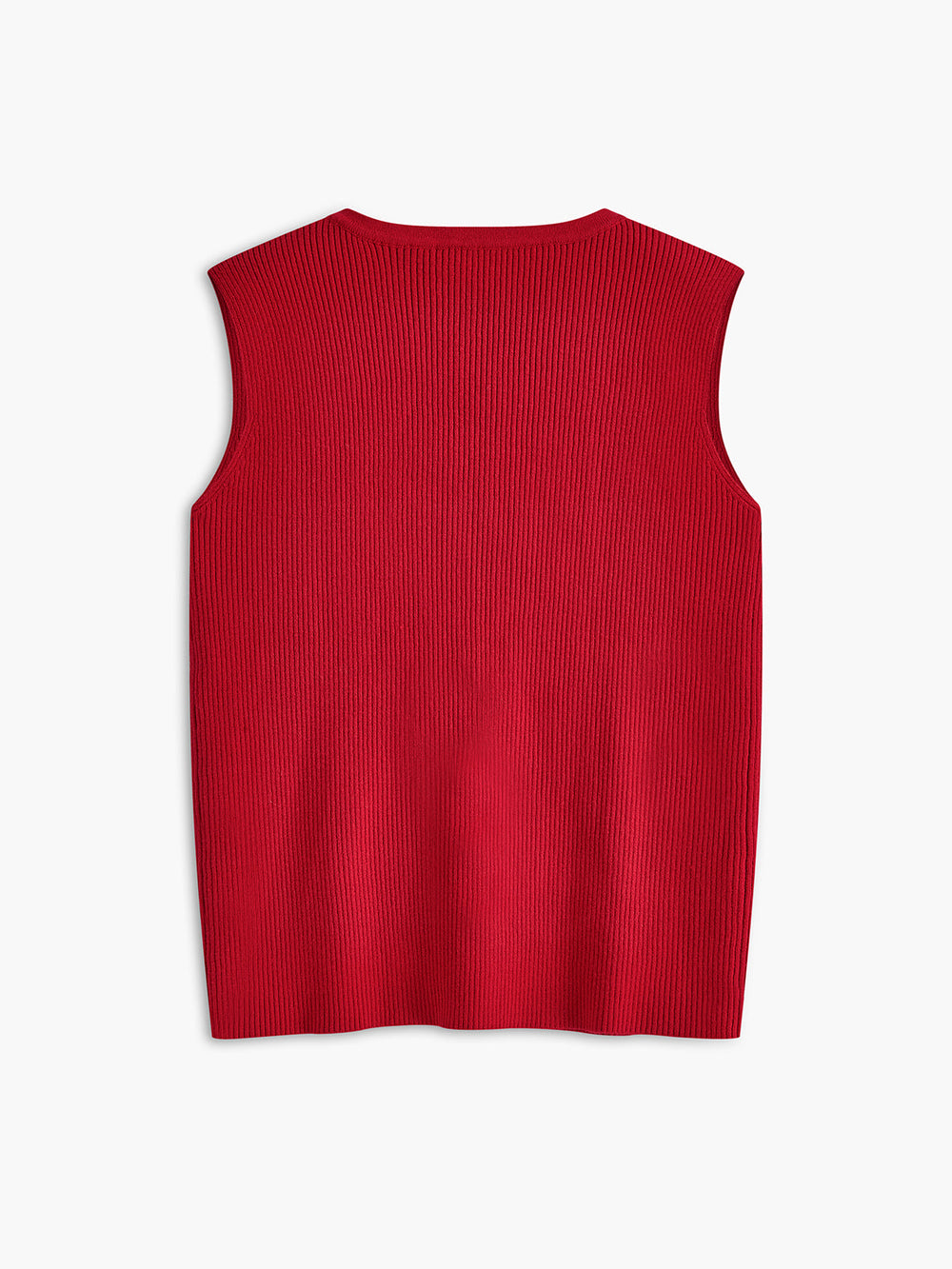 Gerippter Pullover mit Bindekragen