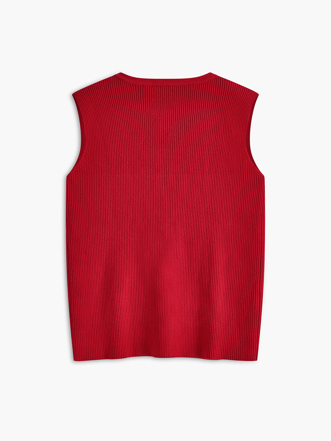 Gerippter Pullover mit Bindekragen