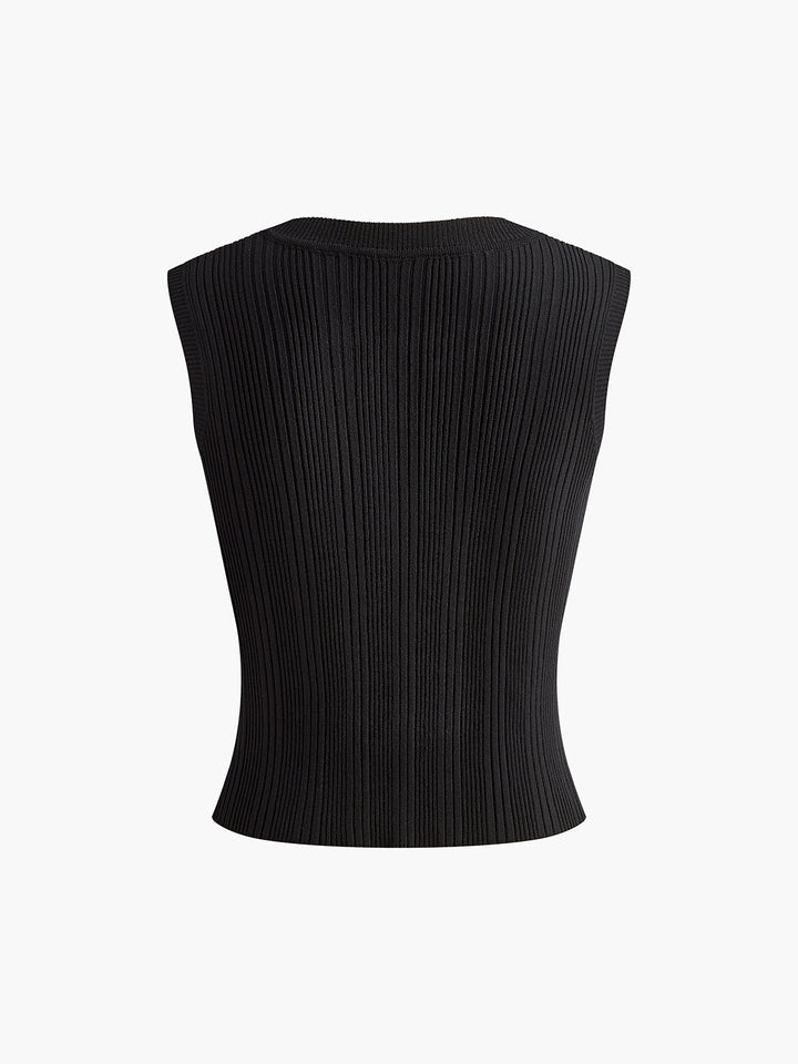 Perlen-Stretch-Strickweste