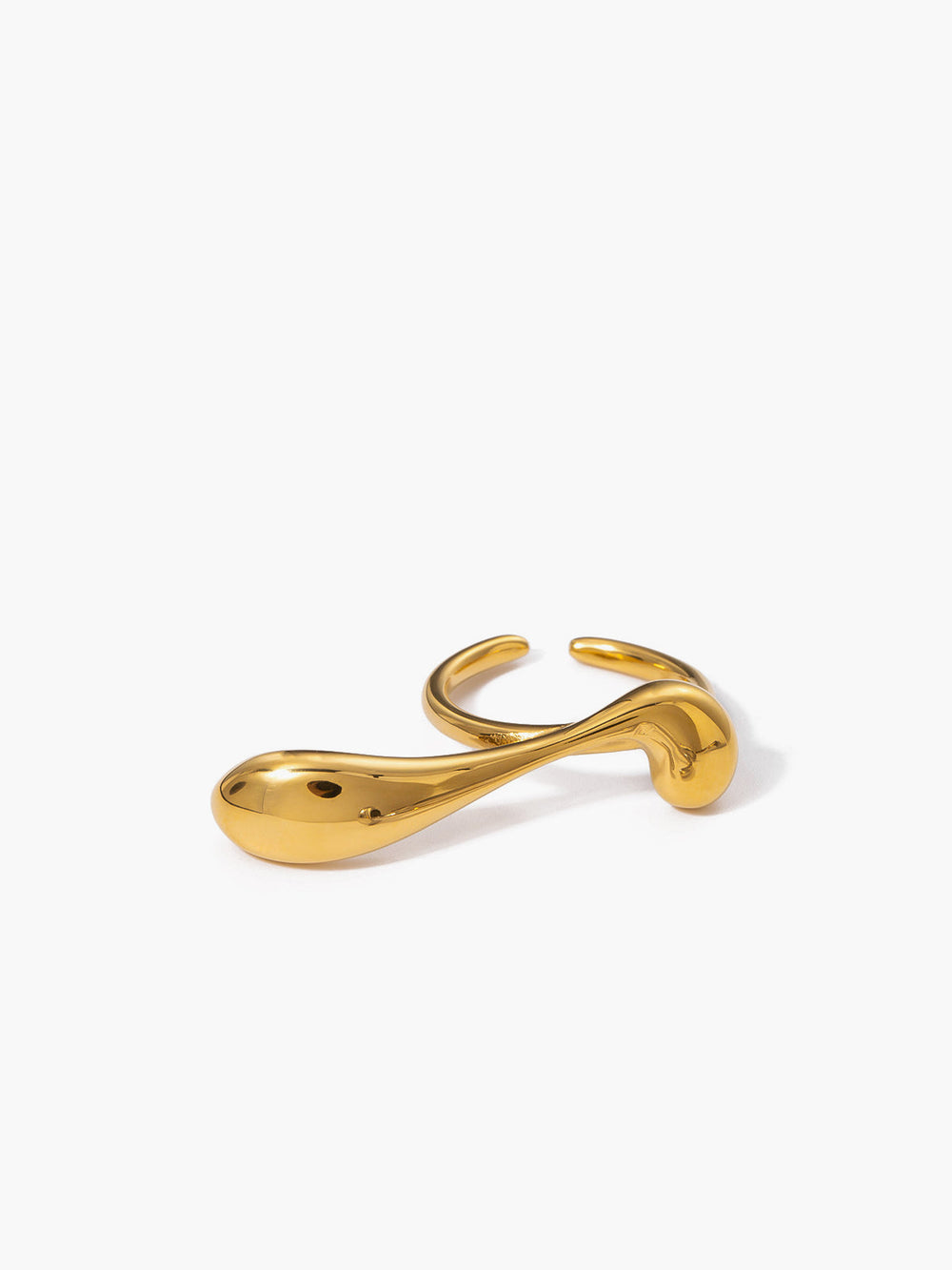 Unregelmäßiger Wassertropfen Offener Ring
