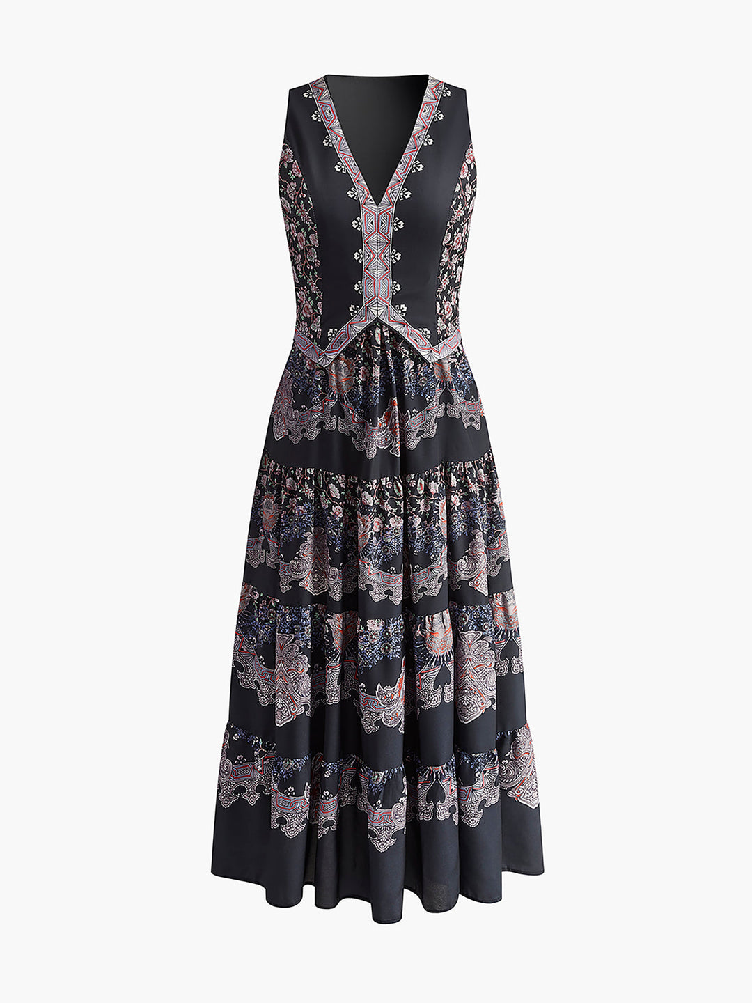 Beheme bedrucktes Blumenkleid