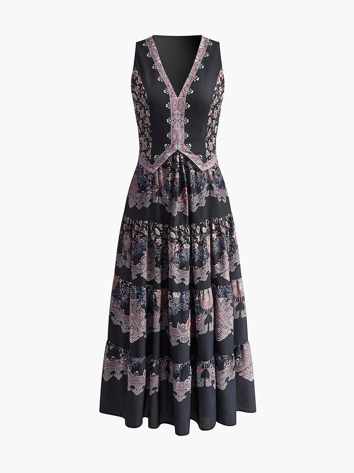 Beheme bedrucktes Blumenkleid