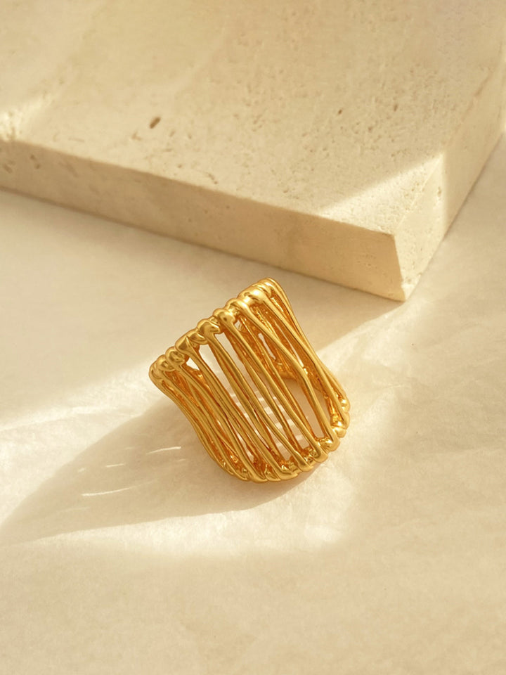 C-Form Goldener Zaun Offener Ring