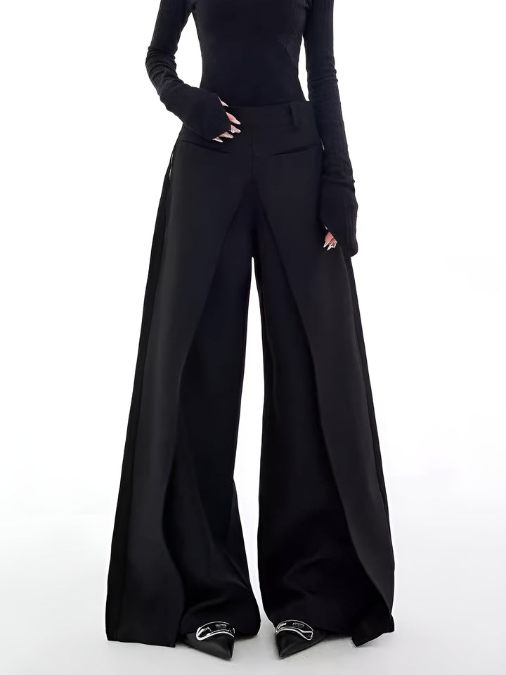Legere Hose mit weitem Bein