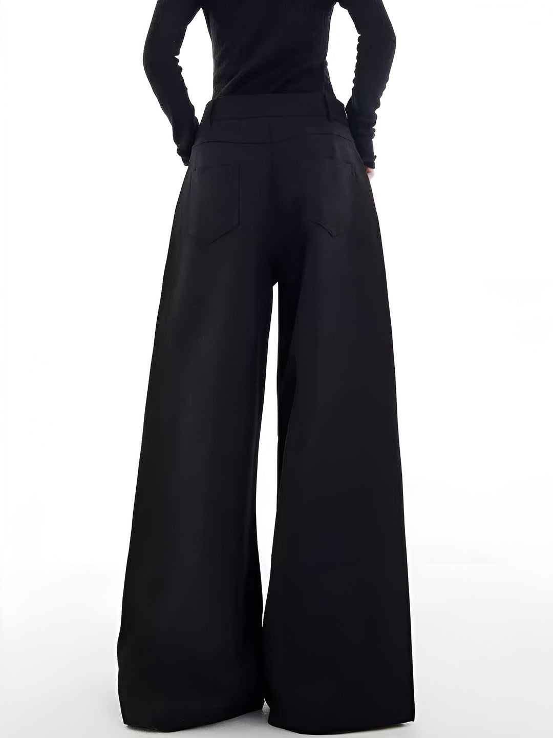 Legere Hose mit weitem Bein