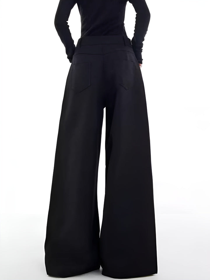 Legere Hose mit weitem Bein
