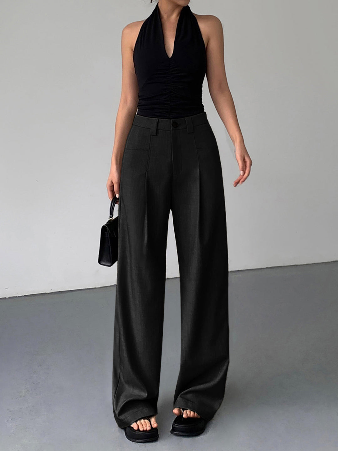 Leggings mit weitem Bein und göttlichen Falten