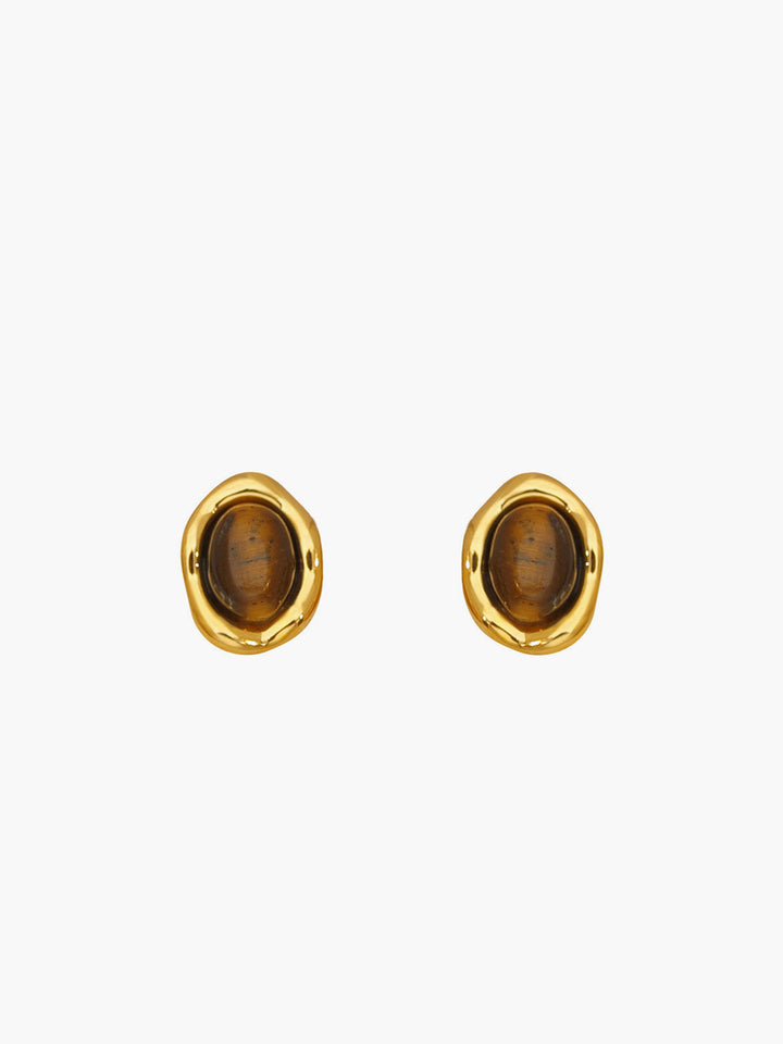 Vintage Tiger Eye Ohrringe