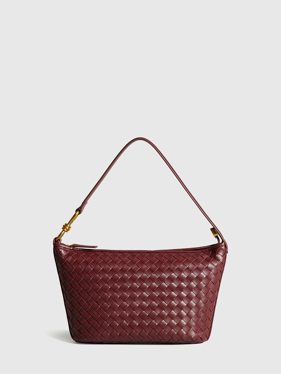 Gewebte Reißverschluss-Achseltasche