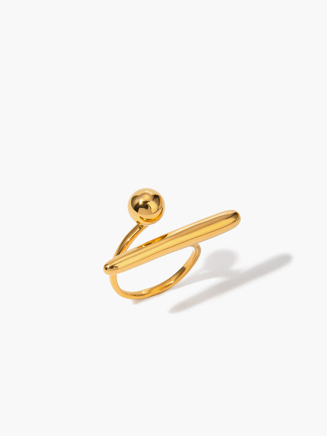 Unregelmäßiger minimalistischer offener Ring