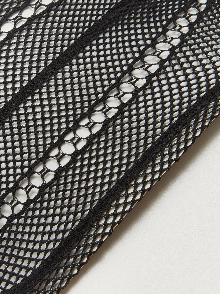 Hohltransparente Strumpfhose mit Soft-Touch
