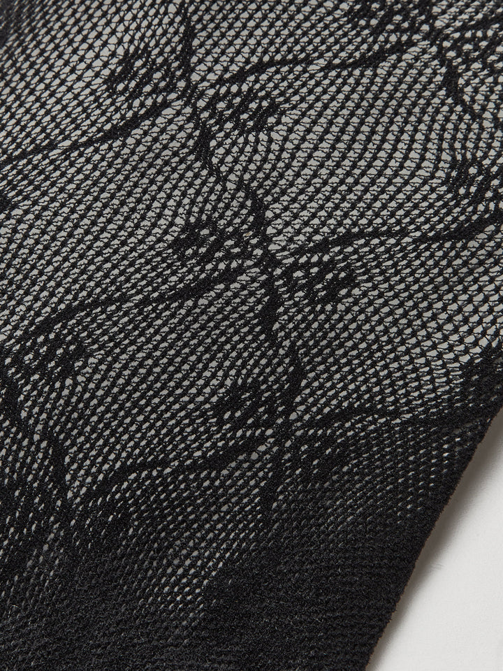 Tüll-Strumpfhose mit Schleifenmuster