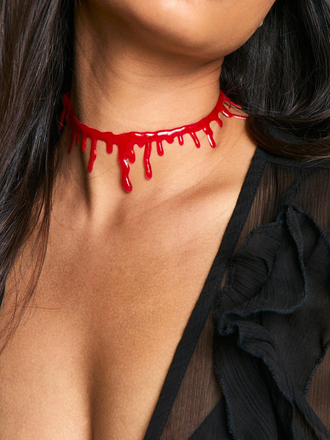 Halloween Blutende Choker-Halskette