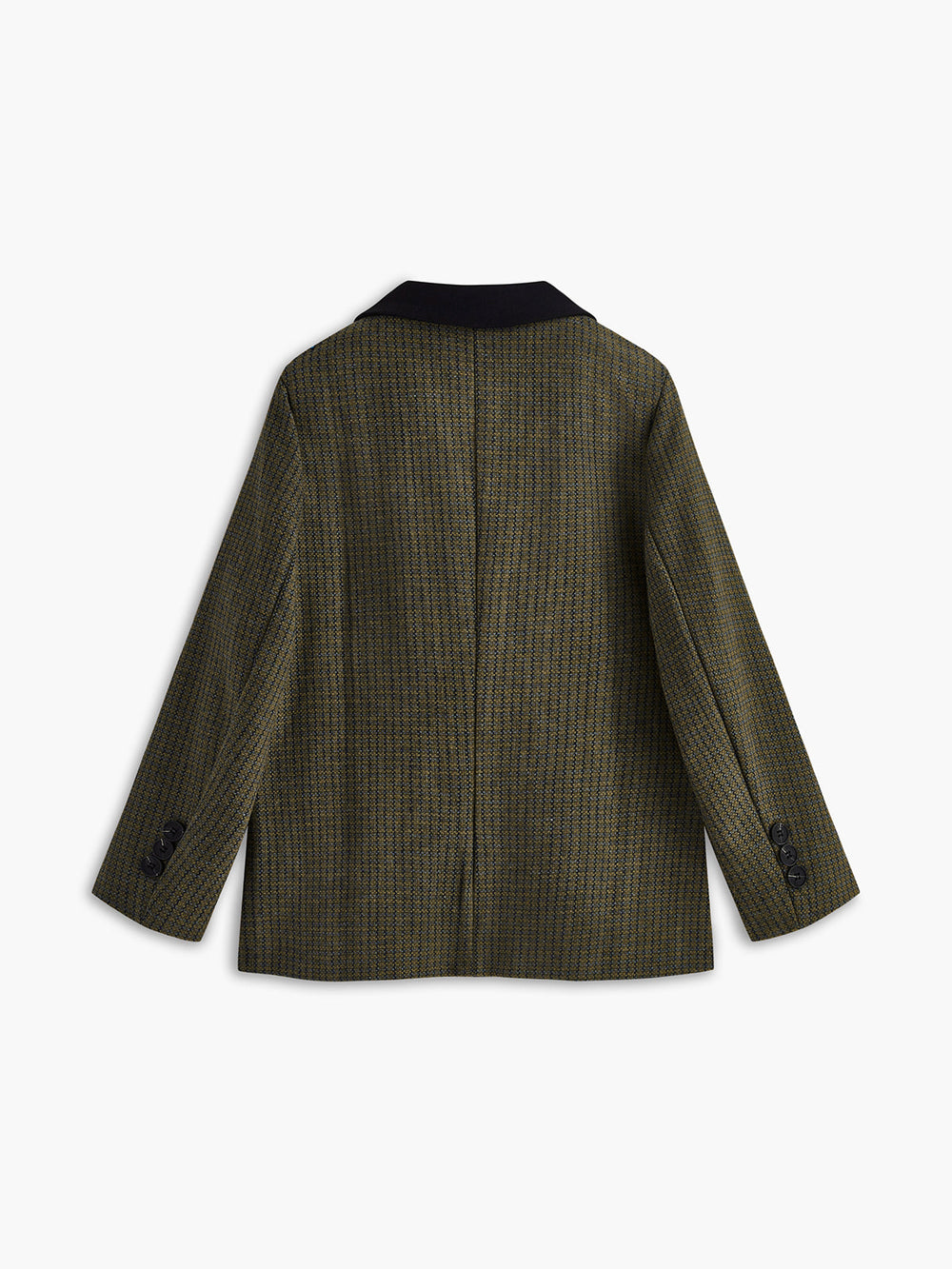 Oversized Tweed Karomuster Blazer