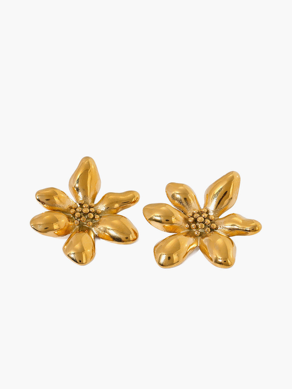 Elegante Ohrringe mit unregelmäßigen Blütenblättern