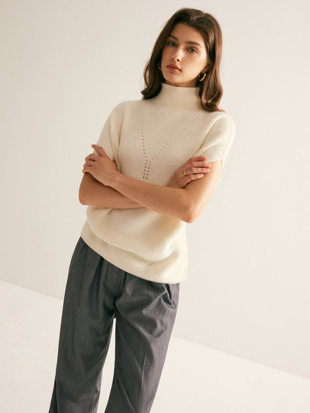 Eleganter Pullover mit Rollkragen