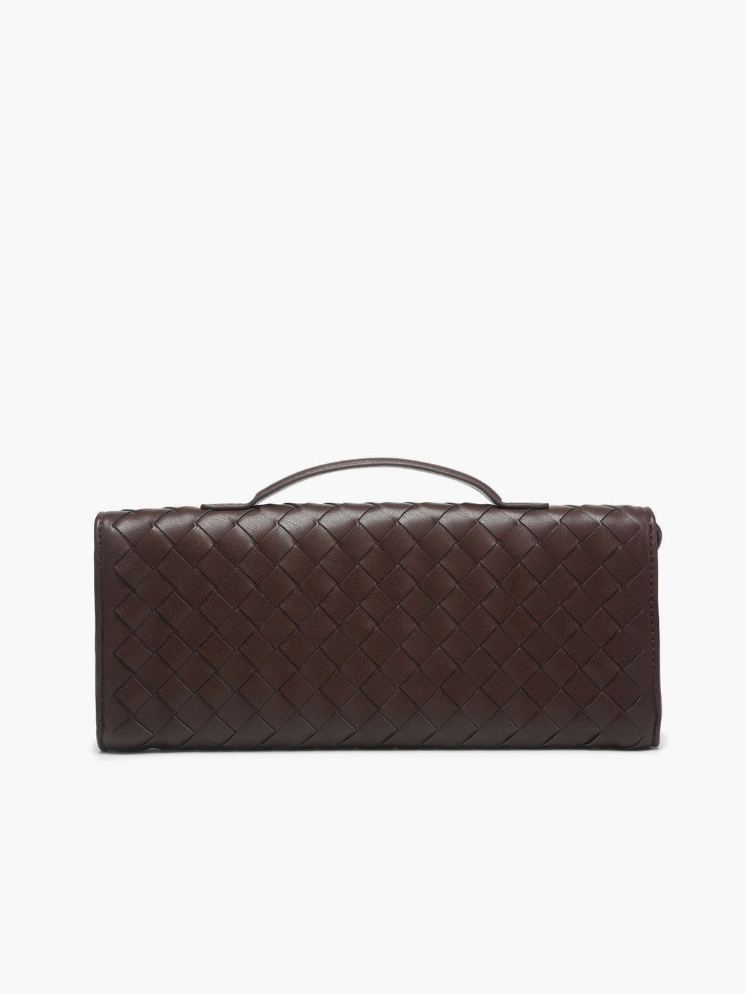 Zwei-Wege-Clutch-Tasche mit gewebter Klappe zum Umhängen