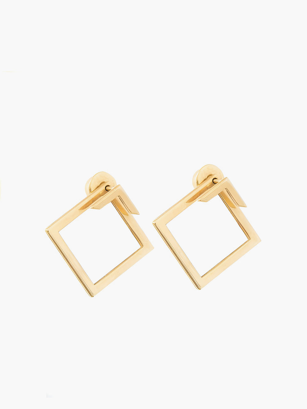 Quadratische geometrische Ohrstecker