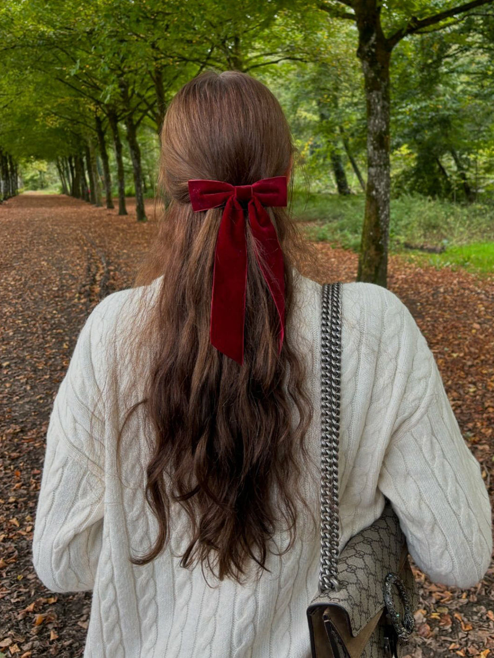 Samt Schleifenband Haarnadel