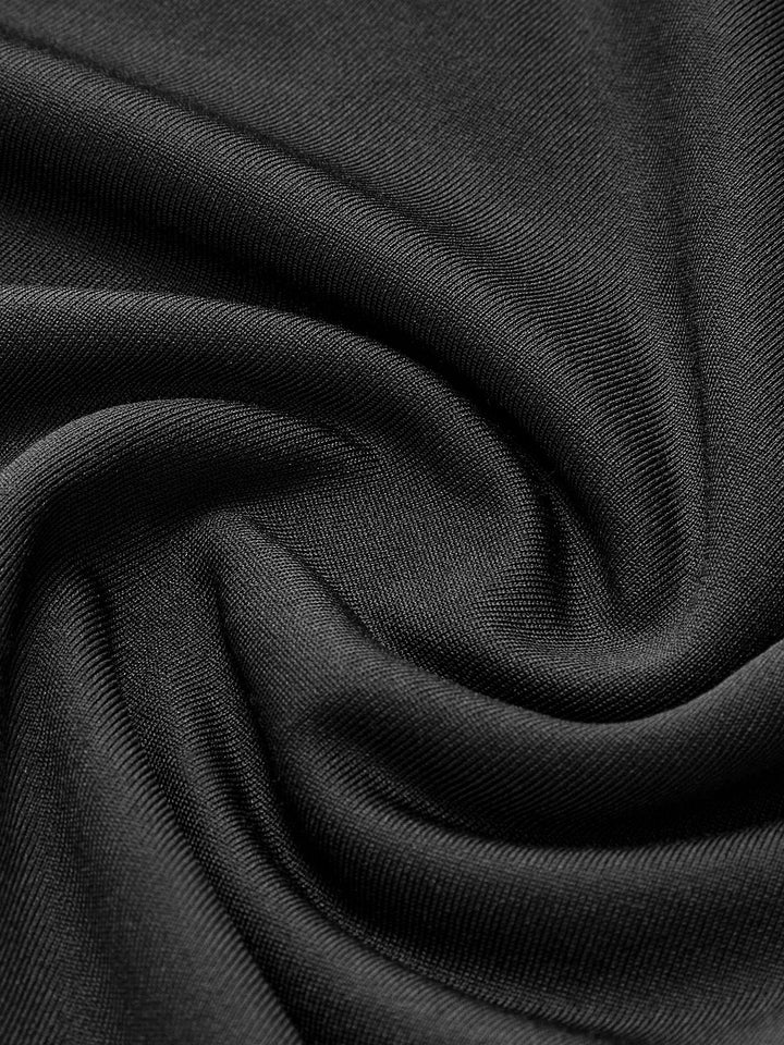 Zweifarbige Röhrenkleid mit Strickbund