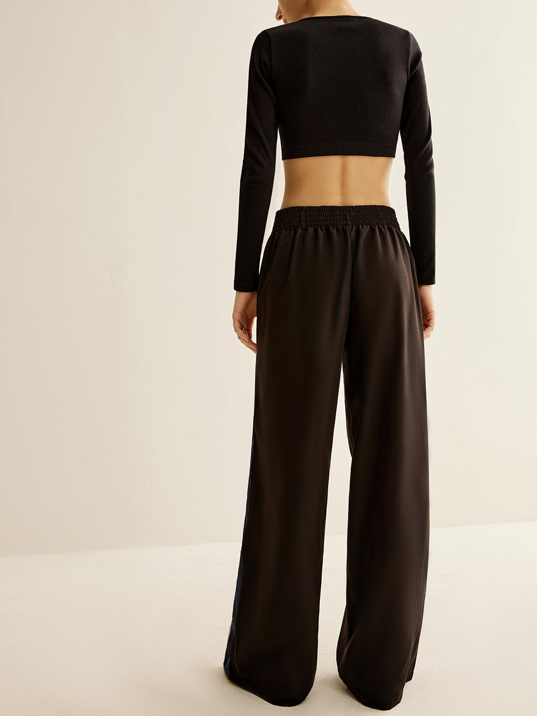 Kontrast-Seitenstreifen Athleisure-Hose