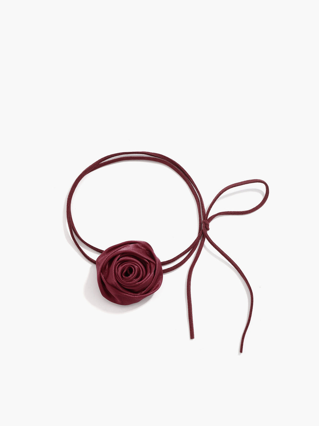 Rosenknospen-Knoten-Choker-Halskette