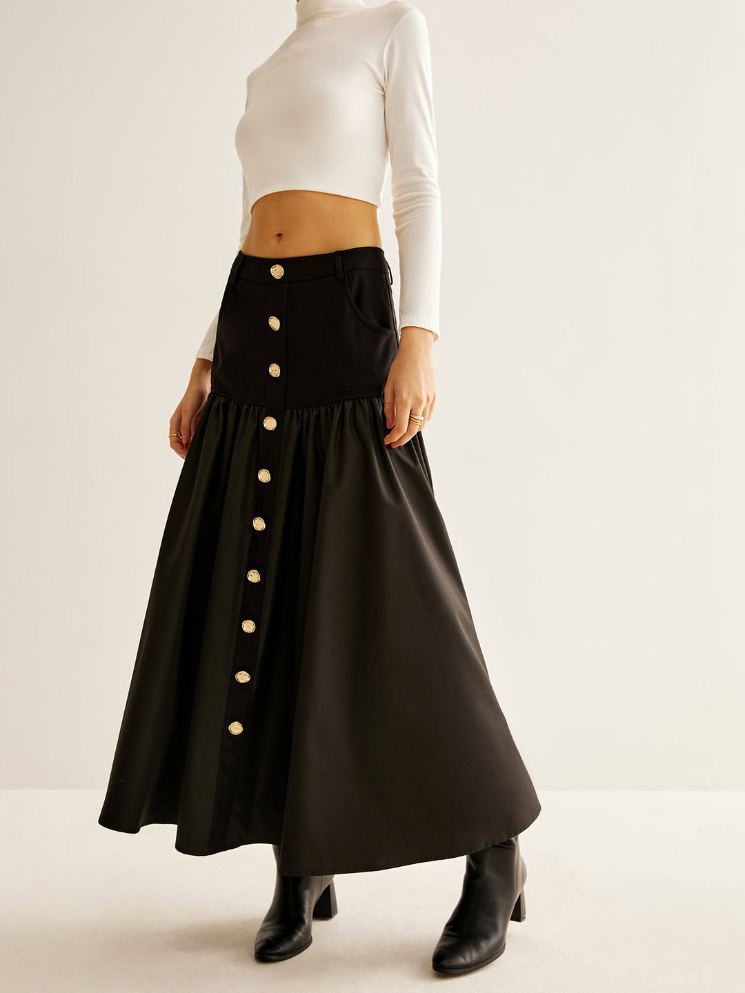 Panel Pockets Umhangrock