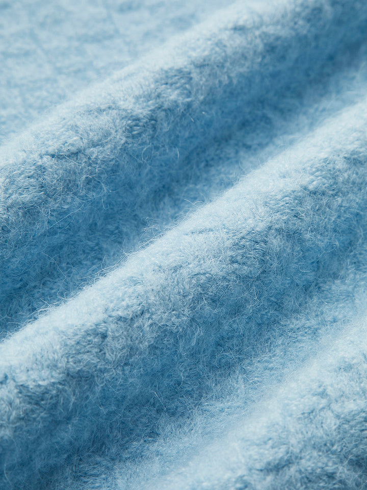 Perlen-Strickweste mit überkreuztem Design