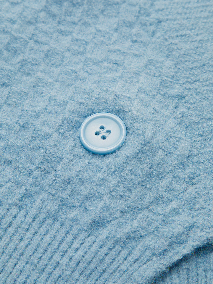Perlen-Strickweste mit überkreuztem Design