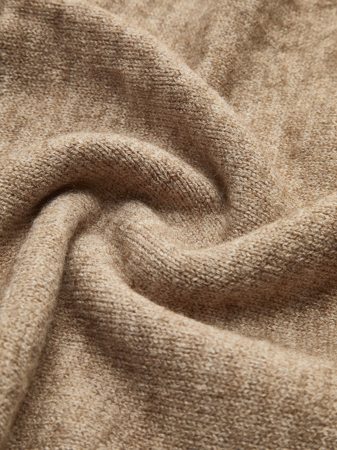 Schlichte Rollkragen-Strickhose-Set