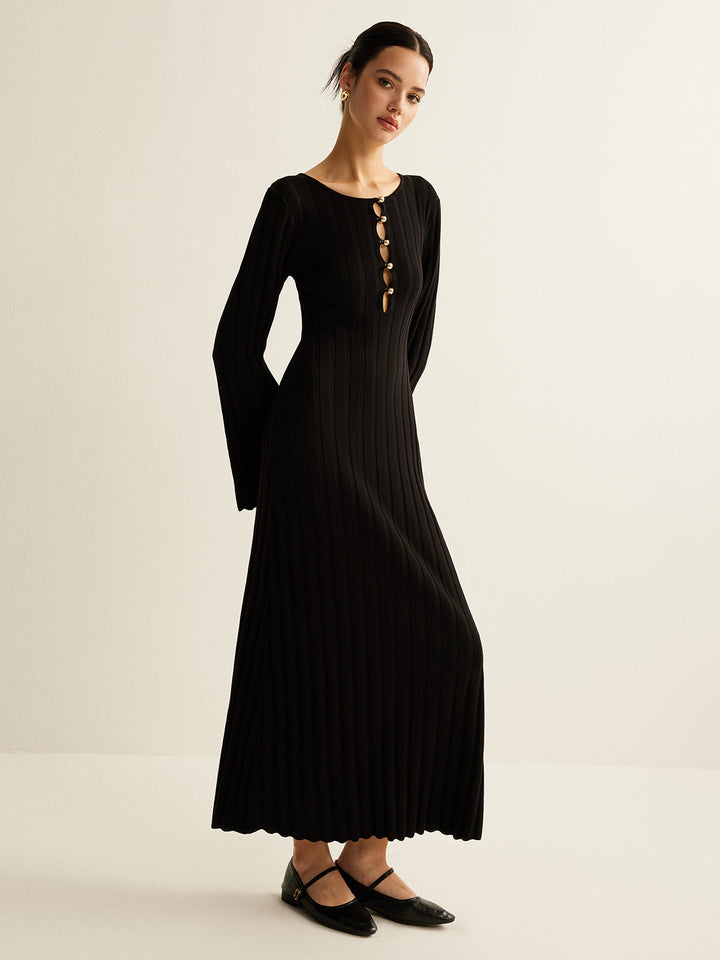 Cutout-Strickkleid