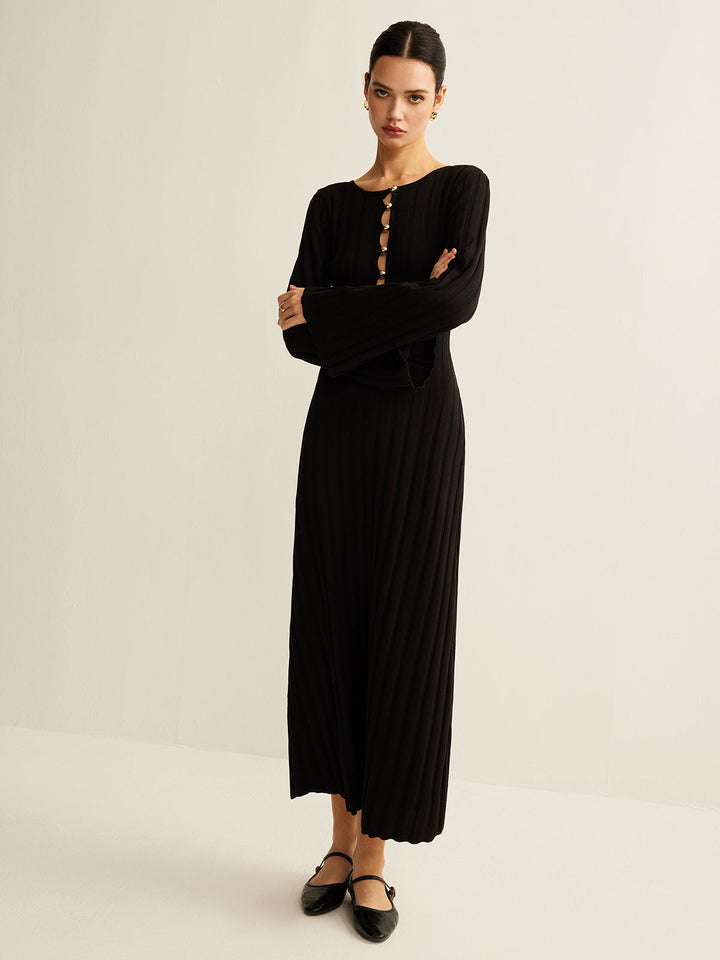 Cutout-Strickkleid