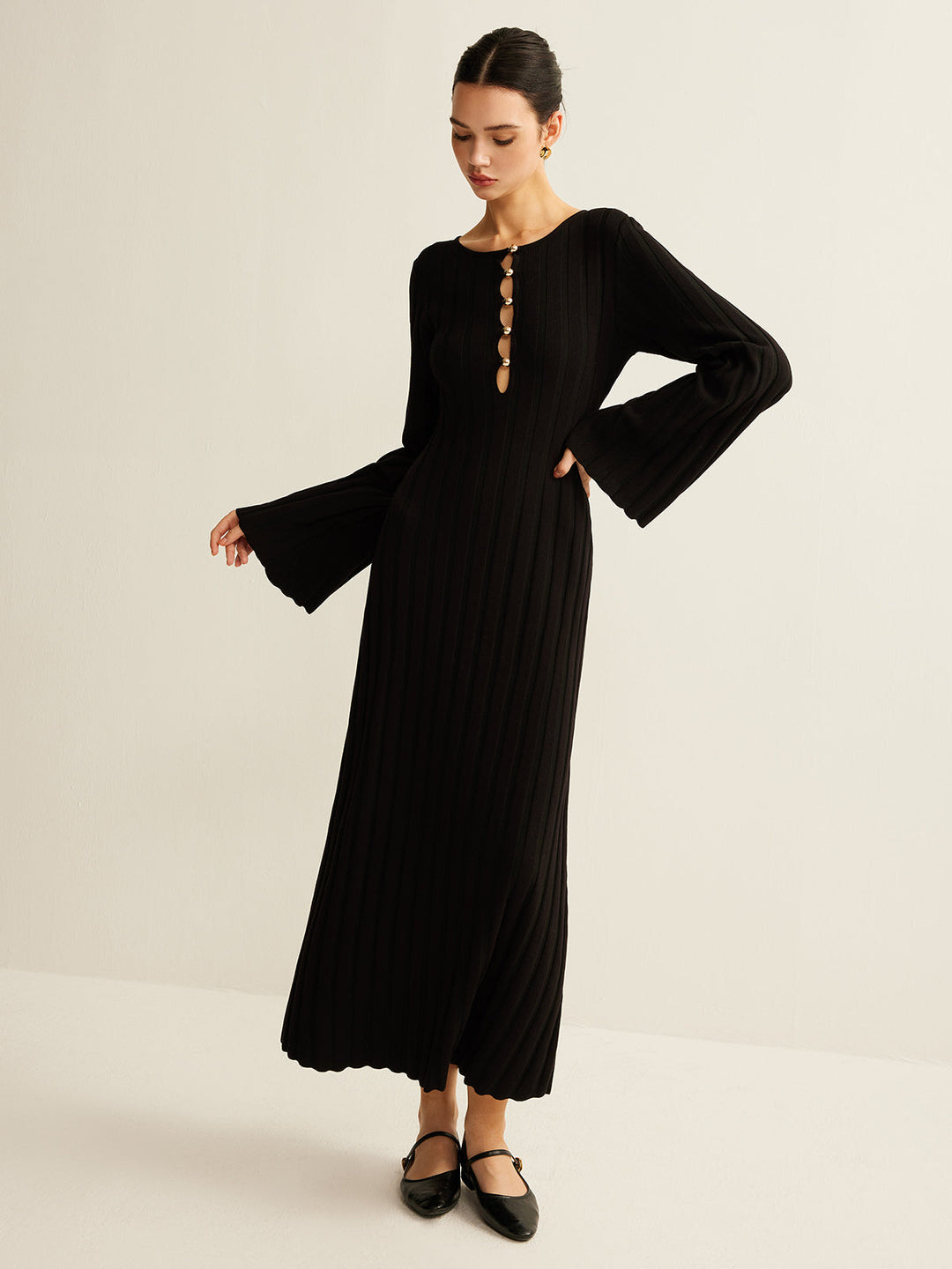 Cutout-Strickkleid