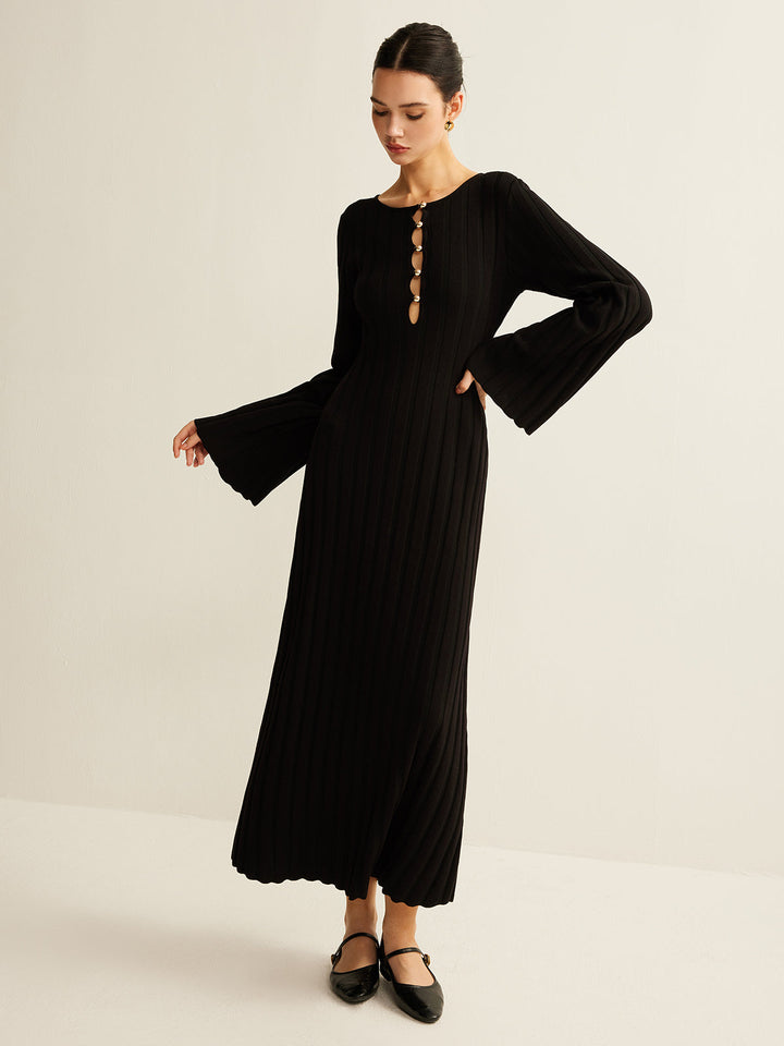 Cutout-Strickkleid