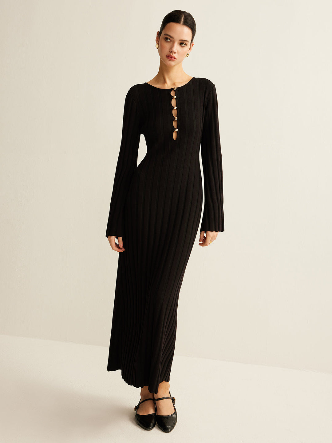 Cutout-Strickkleid