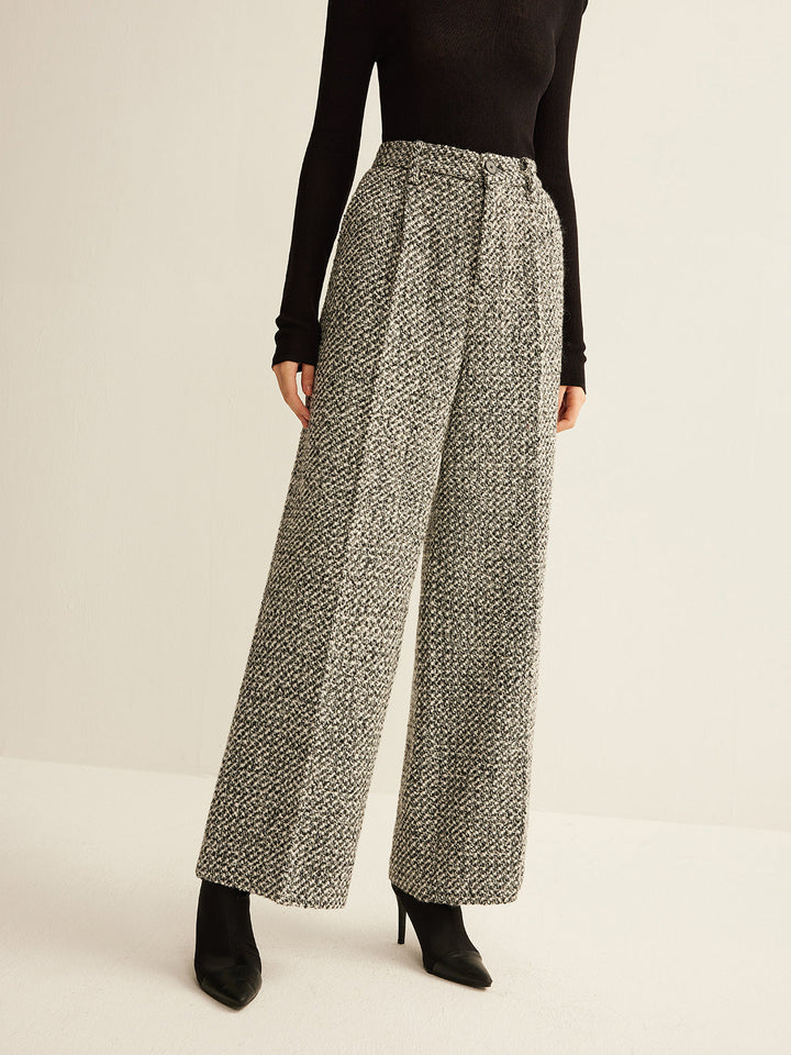 Wollmischungs-Tweedhose