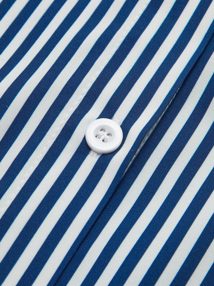 Gestreiftes Poloshirt mit Rüschenärmeln