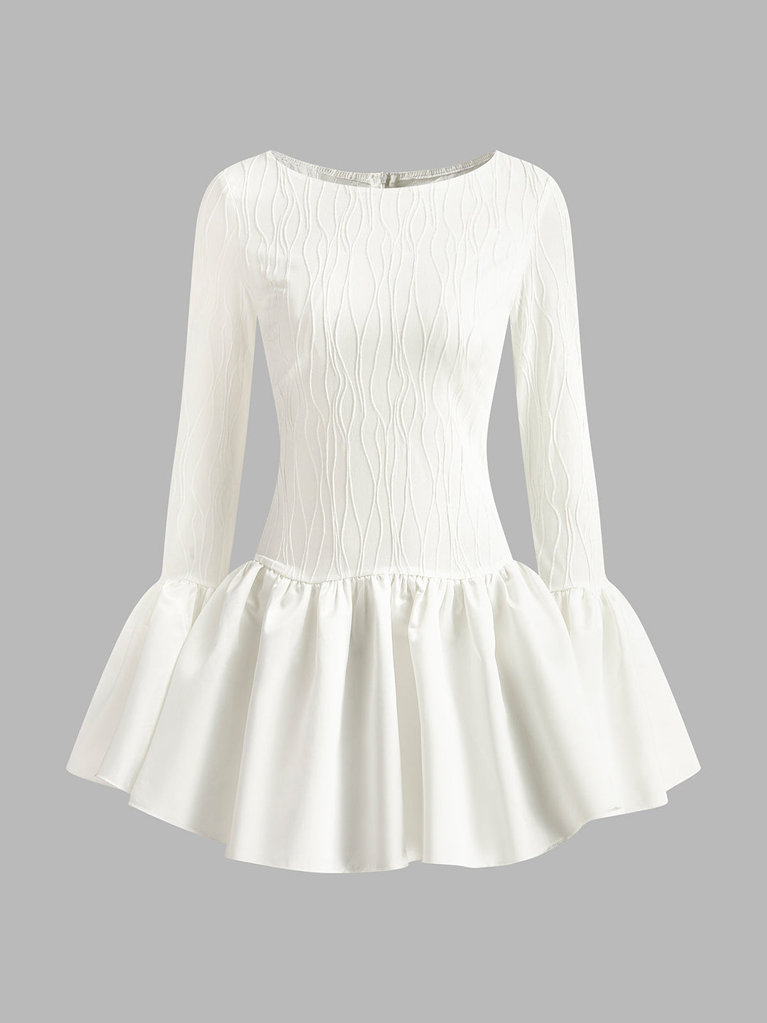 Kleid mit Stickerei und Reißverschluss