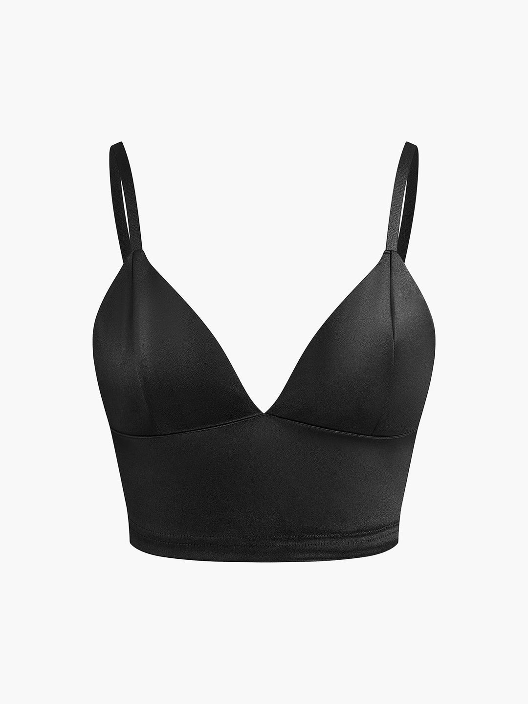V-Ausschnitt Jersey Crop Cami Top