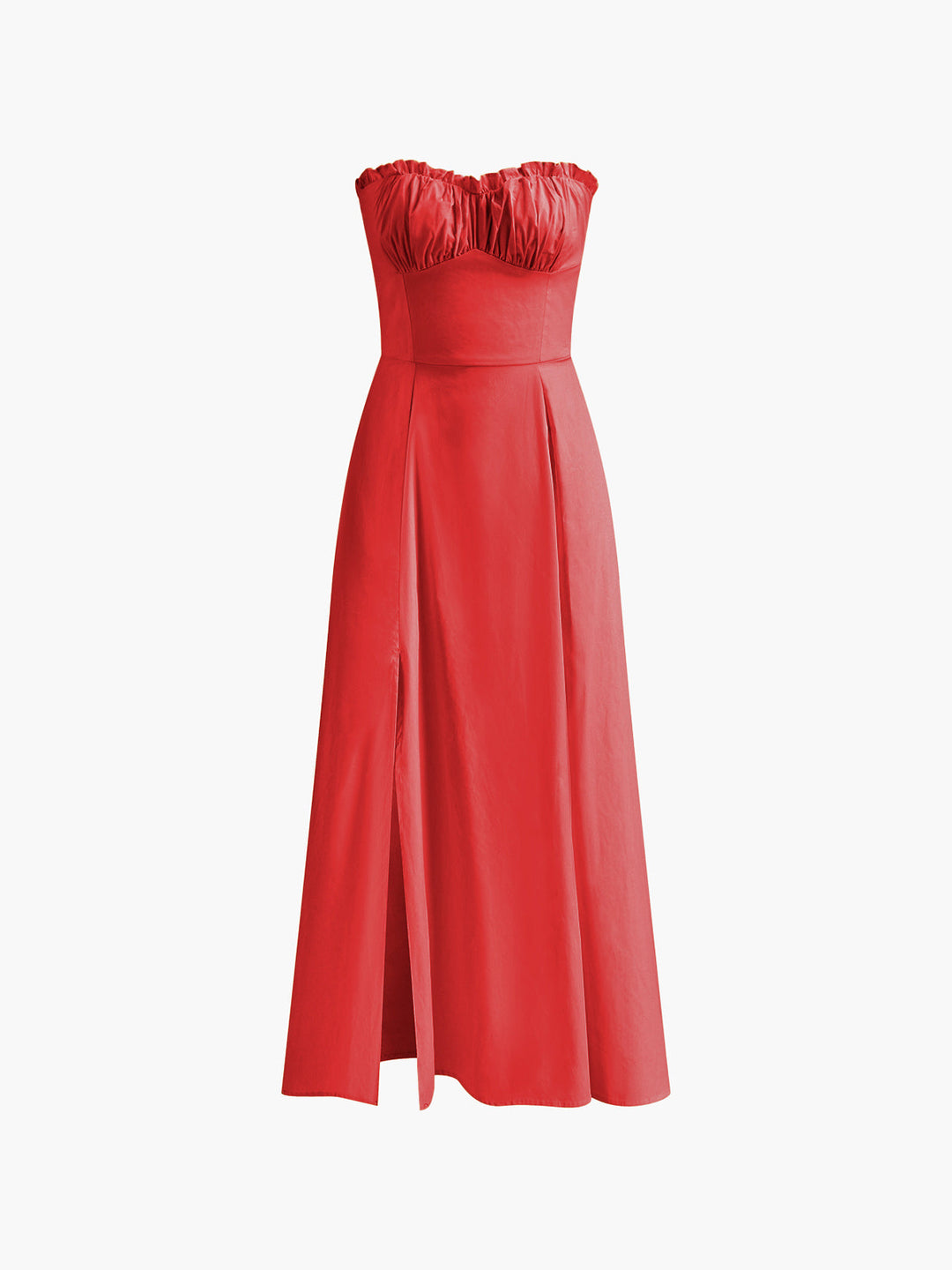 Lettuce Trim Wickelkleid mit Schlitz