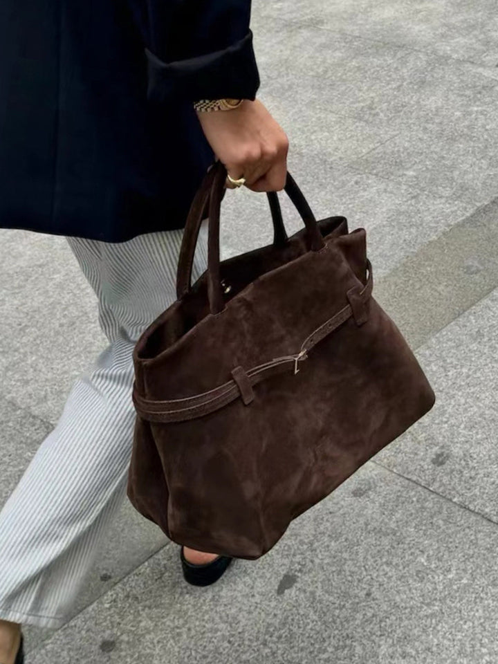 Vintage Tasche mit Schnallendesign und Henkel