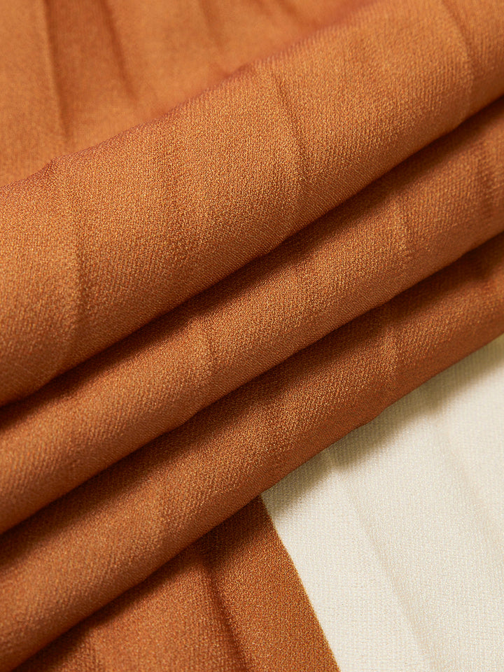 Color Block Pleated Skirt - German