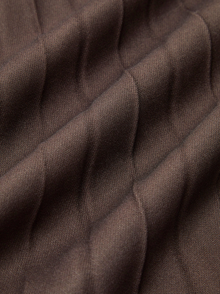 Color Block Pleated Skirt - German