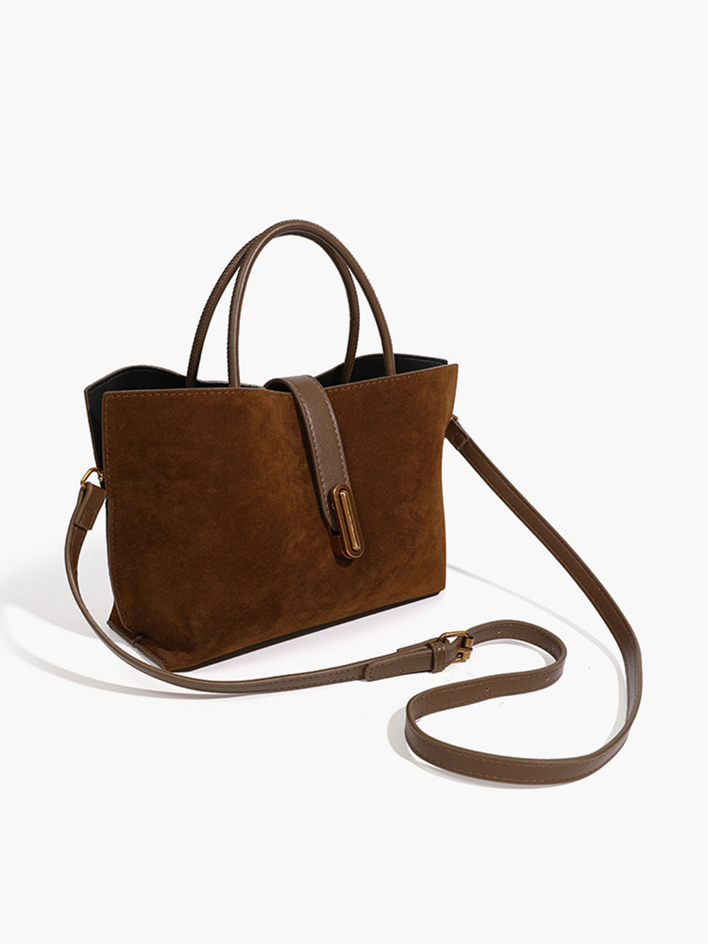 Topgriff Wildleder Tasche mit Fach