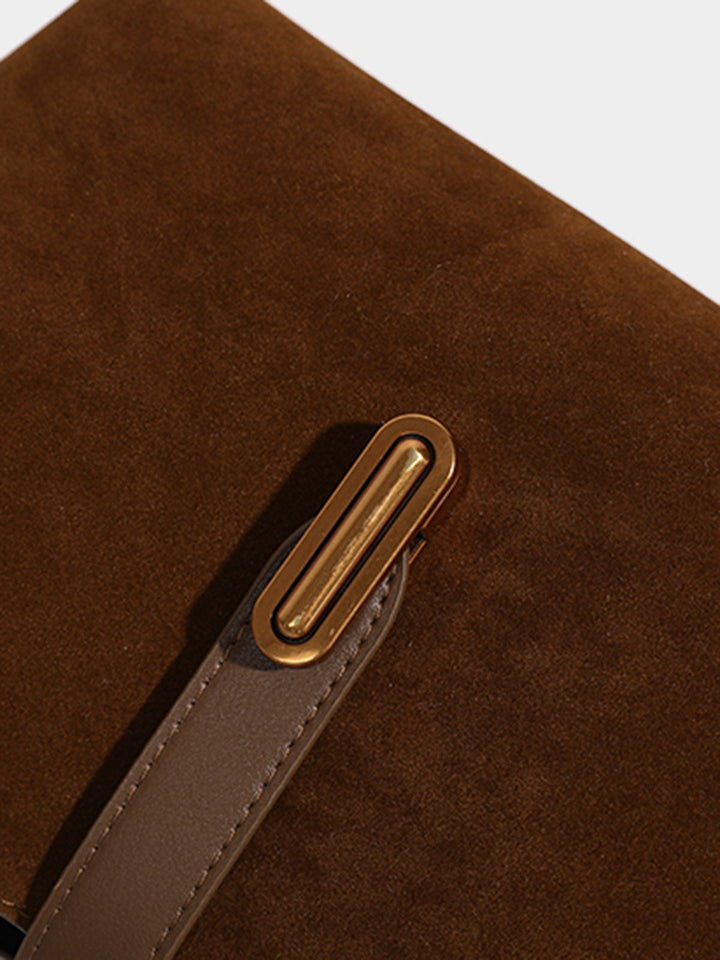Topgriff Wildleder Tasche mit Fach