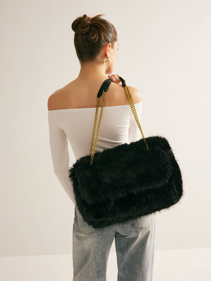 Große Kapazitäts-Fuzzy-Klappen-Tasche